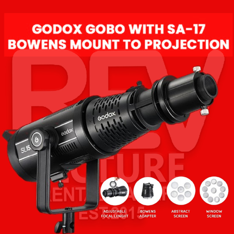 Godox Gobo With SA-17 Bowens Mount To Projection
